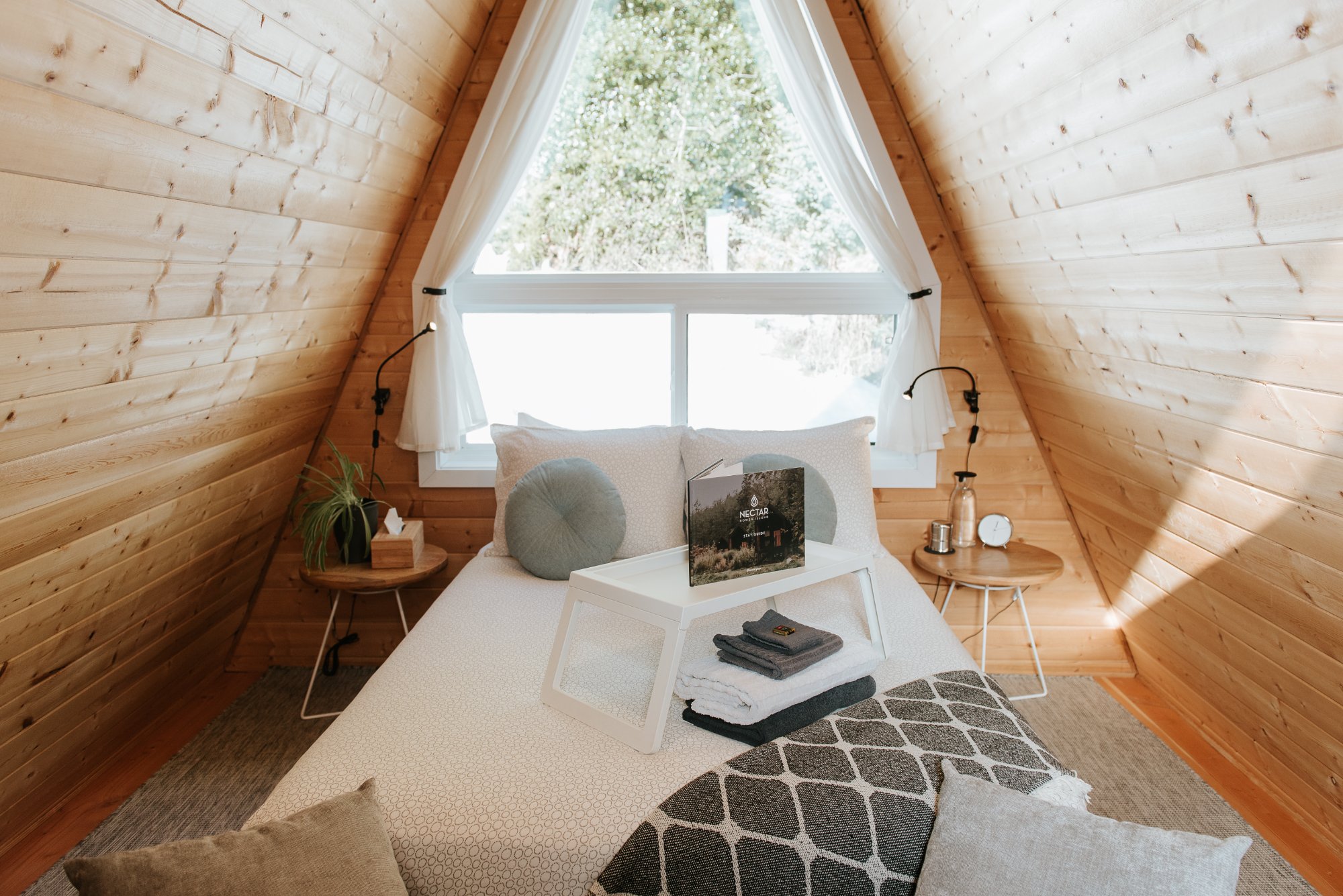 Nectar A-Frame Cottage interior
